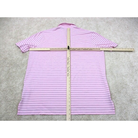 Ralph Lauren Polo Shirt Adult Extra Large XL Pink Stretch Lisle Golf Golfer Mens - Picture 7 of 10